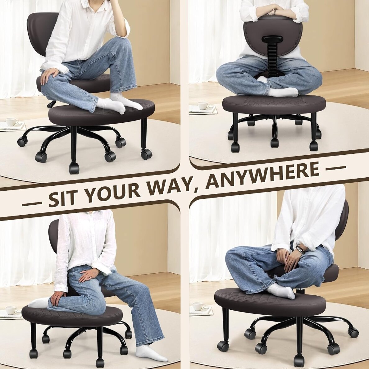 Ergonominė darbo kėdė su pakoju 2