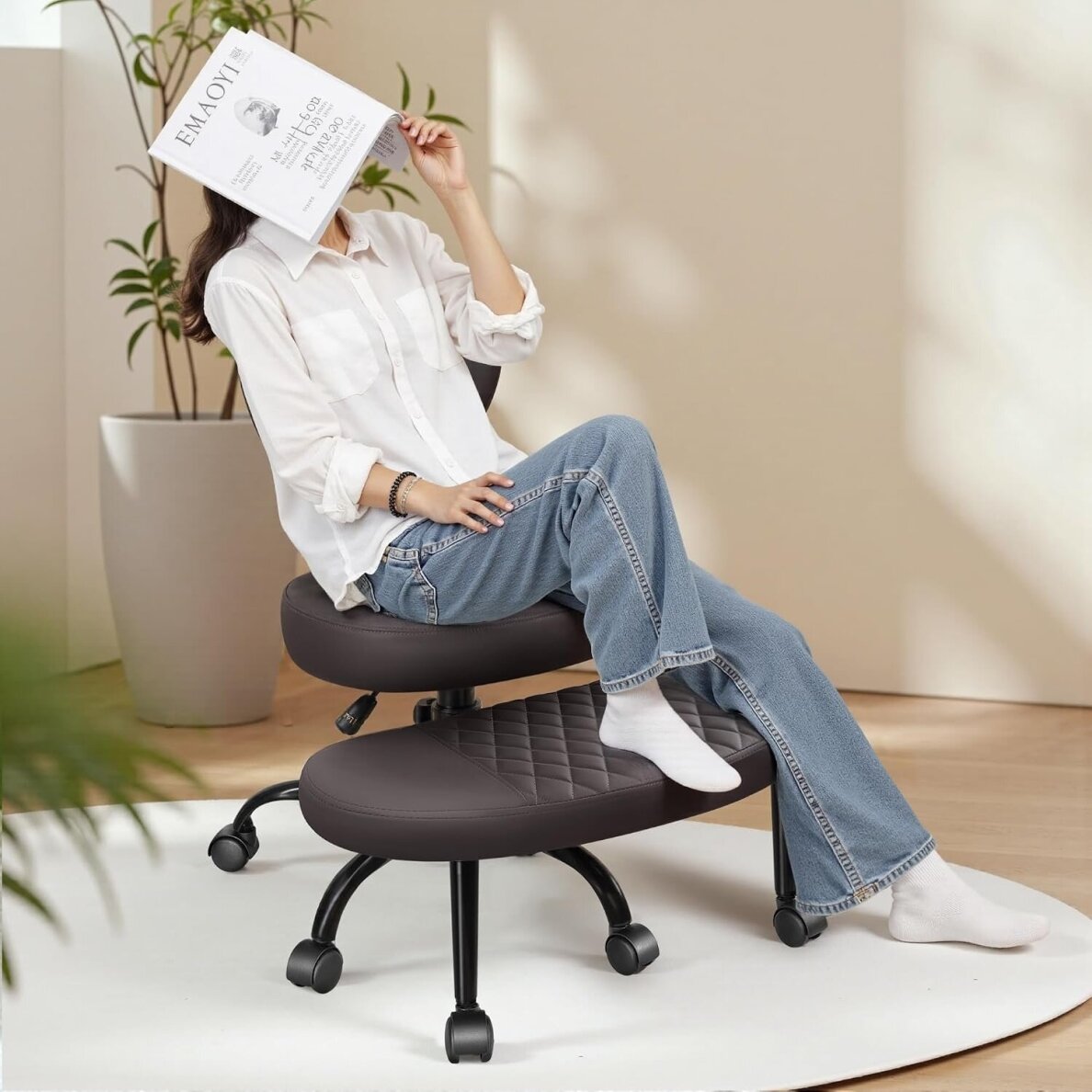 Ergonominė darbo kėdė su pakoju 4