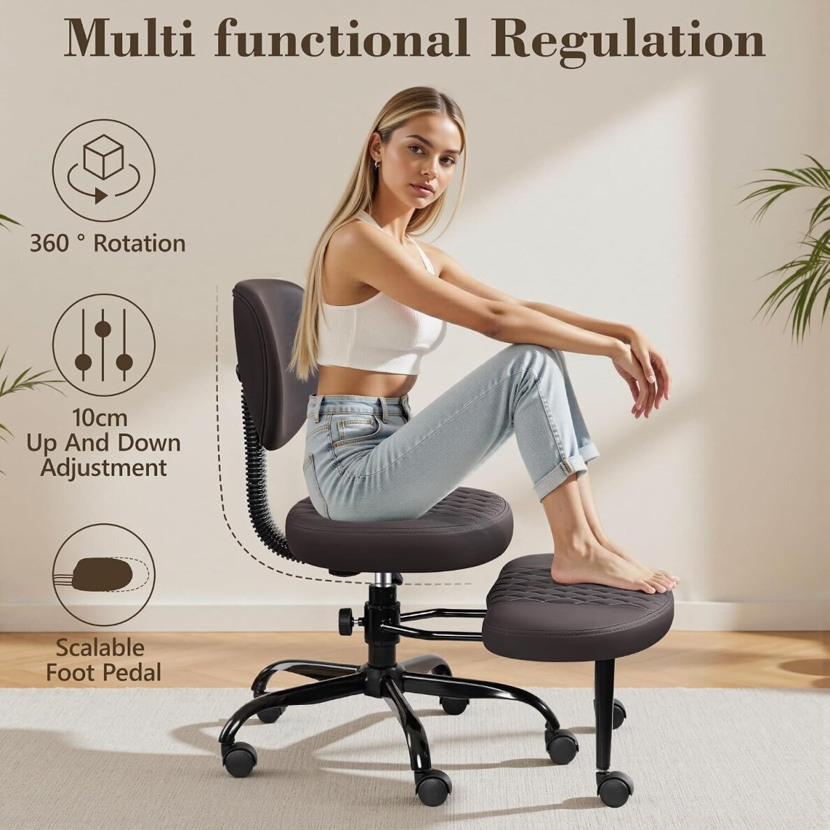 Ergonominė darbo kėdė su pakoju 3