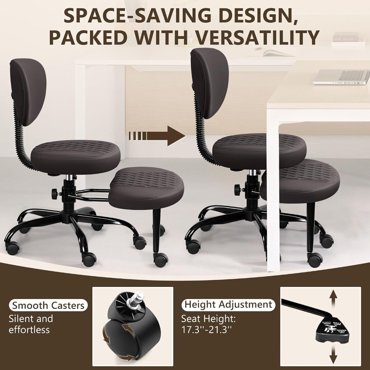 Ergonominė darbo kėdė su pakoju 5