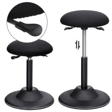 Reguliuojamo aukščio ergonominė balansinė biuro kėdė 3 Reguliuojamo aukščio ergonominė balansinė biuro kėdė 3
