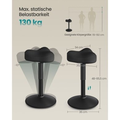 Ergonominė balansinė biuro kėdė 6