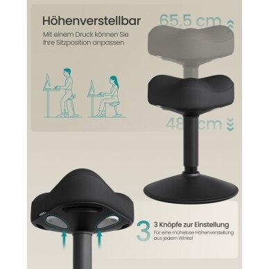 Ergonominė balansinė biuro kėdė 3