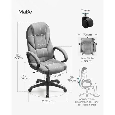 Ergonominė biuro kėdė 5 Ergonominė biuro kėdė 5