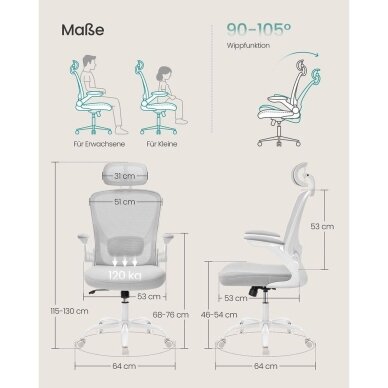 Ergonominė biuro kėdė 6 Ergonominė biuro kėdė 6