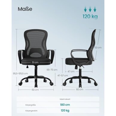 Ergonominė biuro kėdė 5