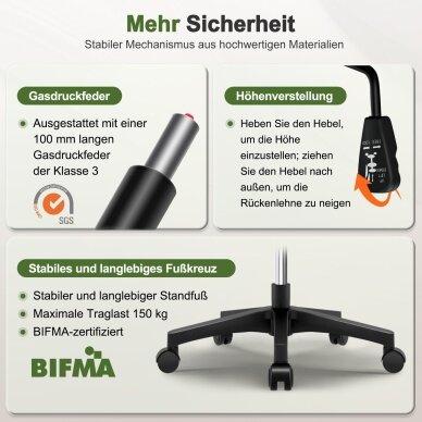 Ergonominė biuro kėdė 6 Ergonominė biuro kėdė 6