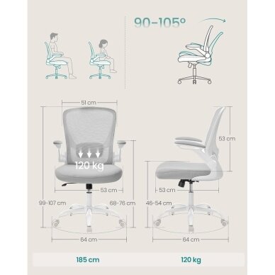 Ergonominė biuro kėdė 5 Ergonominė biuro kėdė 5