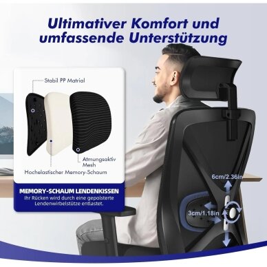 Ergonominė biuro kėdė 2 Ergonominė biuro kėdė 2