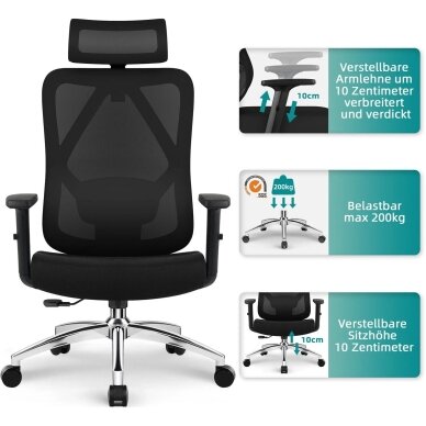 Ergonominė biuro kėdė 7