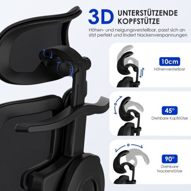 Ergonominė biuro kėdė 6