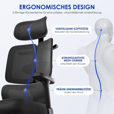 Ergonominė biuro kėdė 1