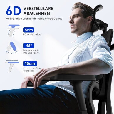 Ergonominė biuro kėdė 4