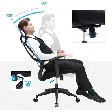 Ergonominė biuro kėdė 5 Ergonominė biuro kėdė 5