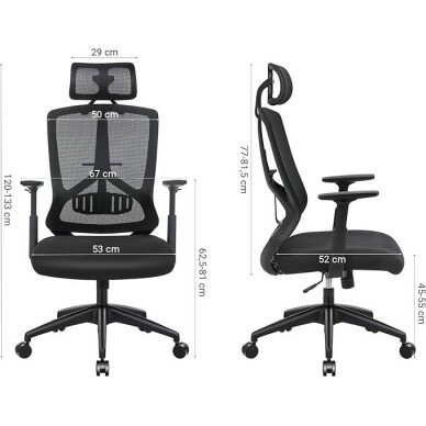 Ergonominė biuro kėdė 6 Ergonominė biuro kėdė 6