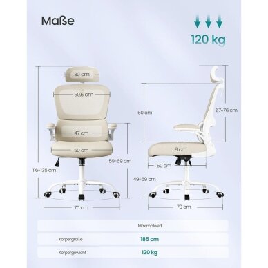 Ergonominė biuro kėdė 7 Ergonominė biuro kėdė 7