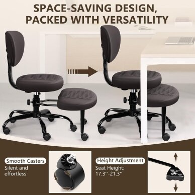 Ergonominė darbo kėdė su pakoju 5 Ergonominė darbo kėdė su pakoju 5