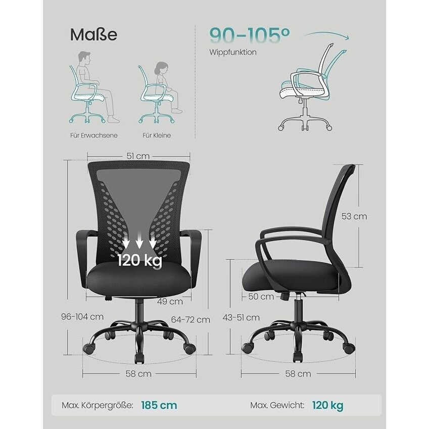 Ergonominė biuro kėdė 5