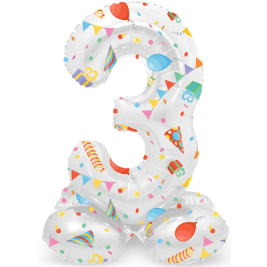Folinis balionas - skaičius "3" , 41 cm
