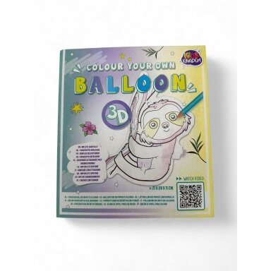 KIDS KINGDOM kūrybinis rinkinys vaikams "nuspalvink savo 3D balioną"