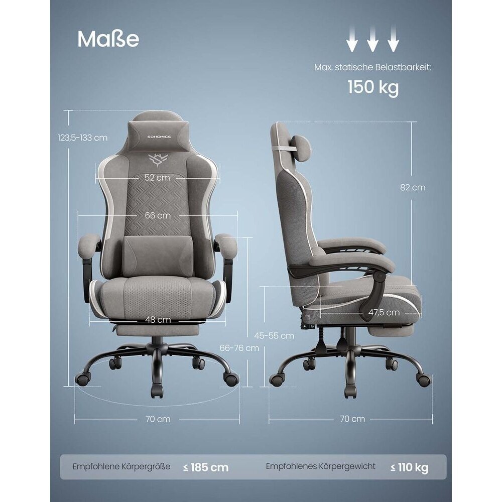 Ergonominė Gaming biuro kėdė 6
