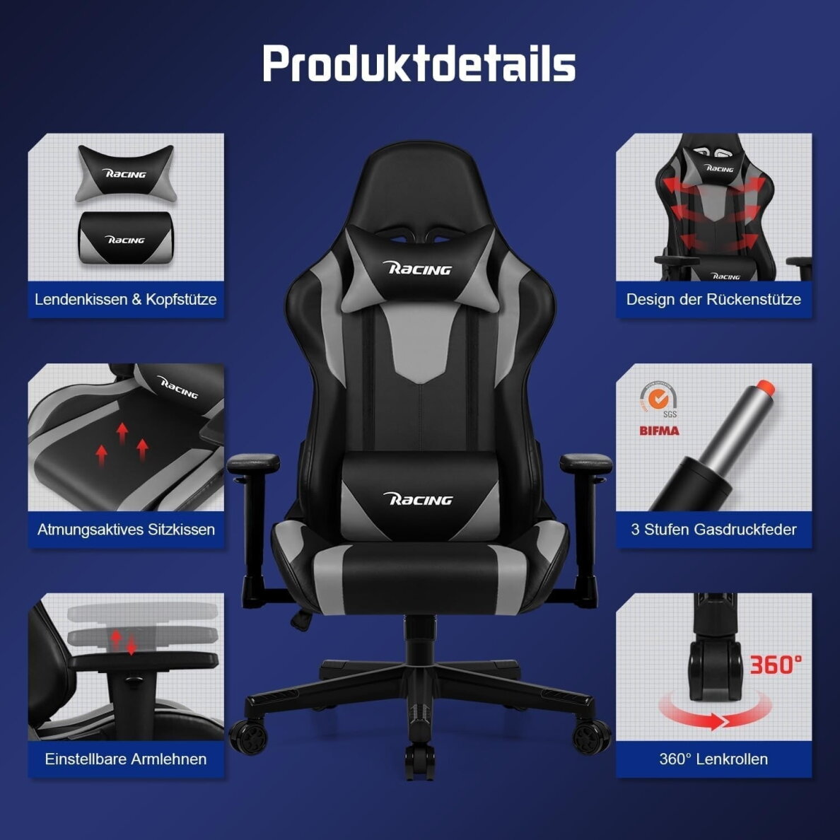 Gaming biuro kėdė 3 Gaming biuro kėdė 3