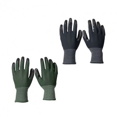 GARDENLINE darbinės pirštinės dengtos nitrilu, 2 vnt, M