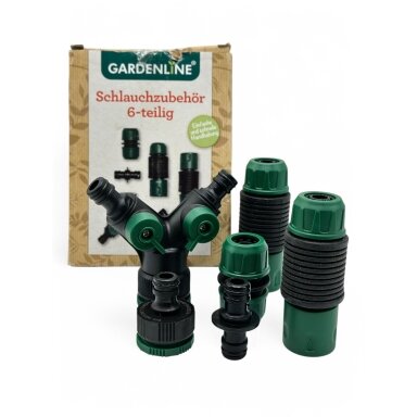 GARDENLINE laistymo žarnos jungčių rinkinys, 6 vnt