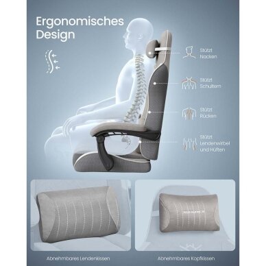 Ergonominė Gaming biuro kėdė 3