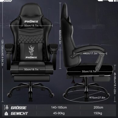 Gaming biuro kėdė 8 Gaming biuro kėdė 8