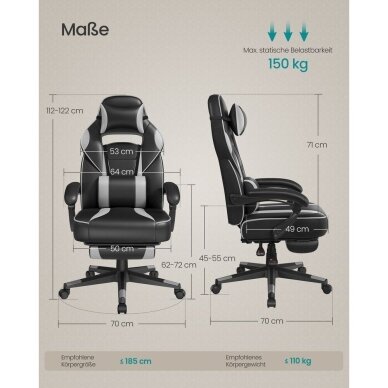 Gaming biuro kėdė 6 Gaming biuro kėdė 6