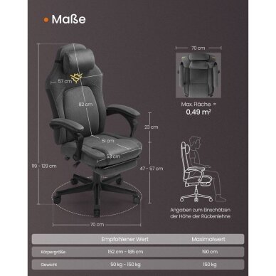 Gaming biuro kėdė 5 Gaming biuro kėdė 5