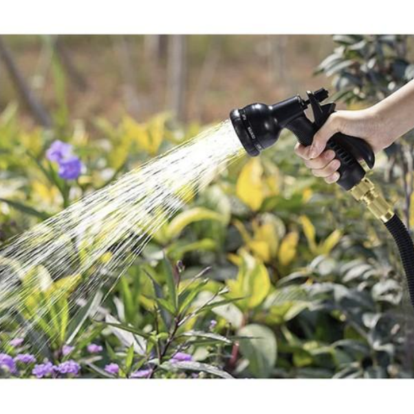 GARDENLINE laistymo žarna su jungtimis ir daugiafunkciniu purkštuku, 15 m 2