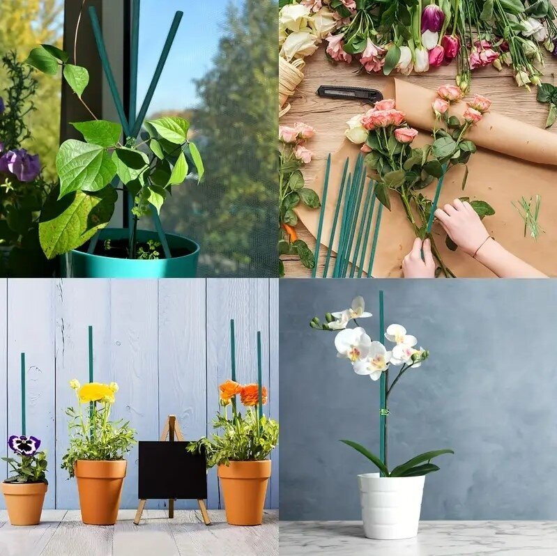 GARDEN TOUCH medinės augalų atramos 40 cm, 50 vnt 2 GARDEN TOUCH medinės augalų atramos 40 cm, 50 vnt 2