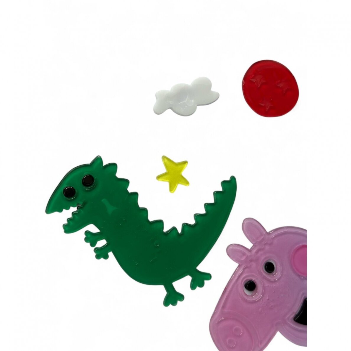 Geliniai lipdukai ant lango "Peppa Pig" 2 Geliniai lipdukai ant lango "Peppa Pig" 2