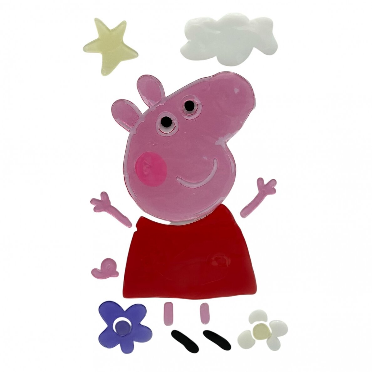 Geliniai lipdukai ant lango "Peppa Pig" Geliniai lipdukai ant lango "Peppa Pig"
