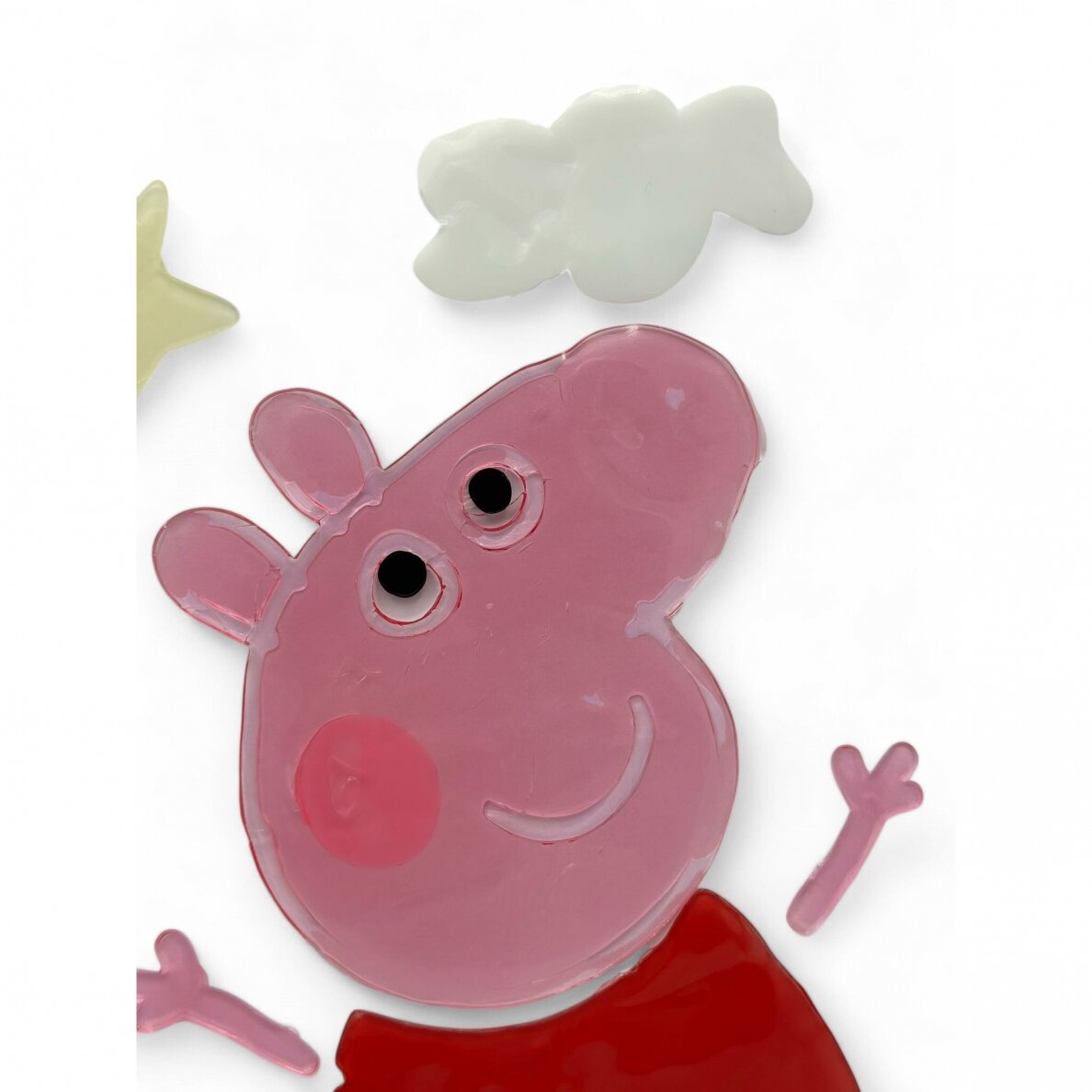 Geliniai lipdukai ant lango "Peppa Pig" 1