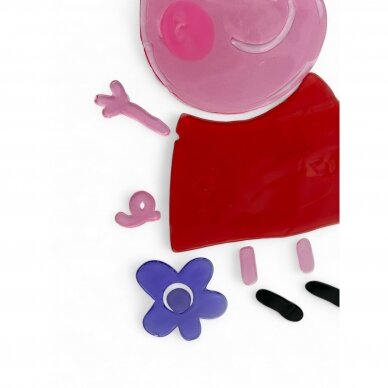 Geliniai lipdukai ant lango "Peppa Pig" 2 Geliniai lipdukai ant lango "Peppa Pig" 2