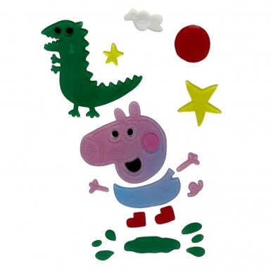 Geliniai lipdukai ant lango "Peppa Pig" Geliniai lipdukai ant lango "Peppa Pig"