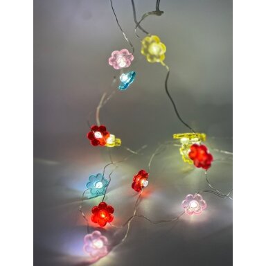 Girlianda - gėlytės, 20 LED