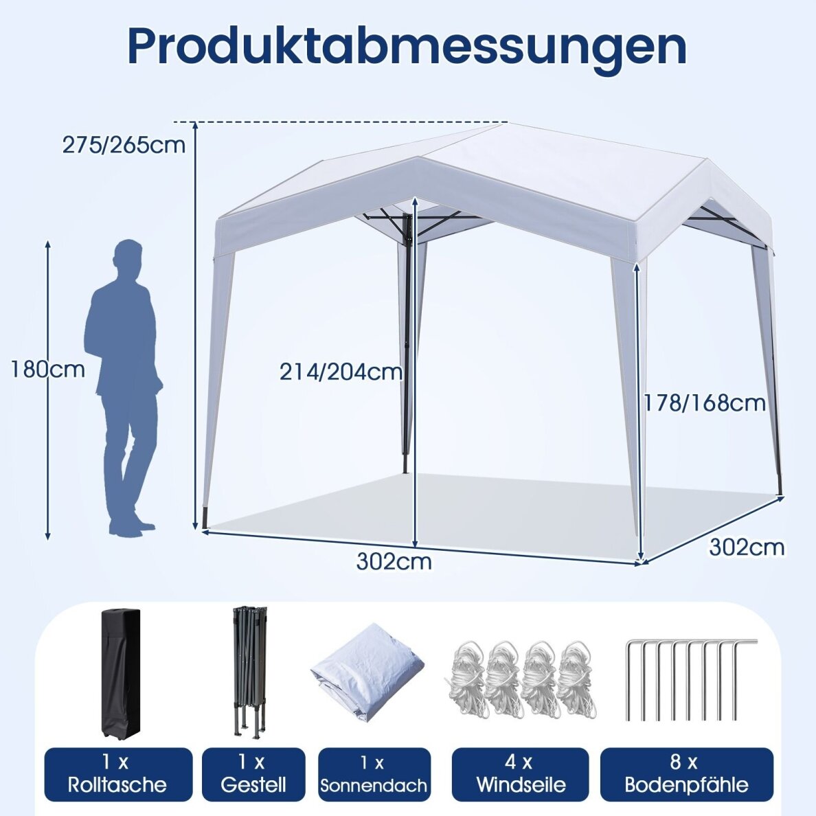 Greito surinkimo pavėsinė, 3 x 3 m 7 Greito surinkimo pavėsinė, 3 x 3 m 7