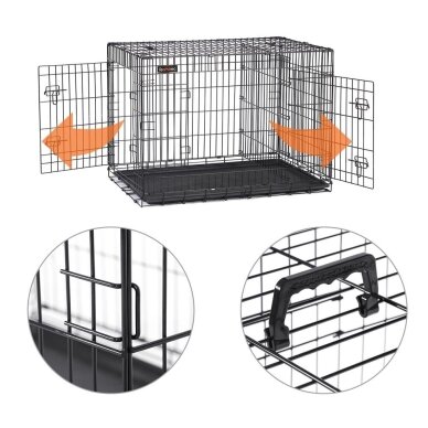 Gyvūnų transportavimo narvas, 64 x 57,5 x 92,5 cm 3 Gyvūnų transportavimo narvas, 64 x 57,5 x 92,5 cm 3