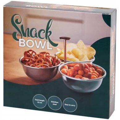 Užkandžių dubenėlių rinkinys su laikikliu „Snack Bowl“ 3