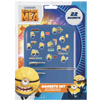 ILLUMINATION „Minions“ magnetų rinkinys, 22 vnt