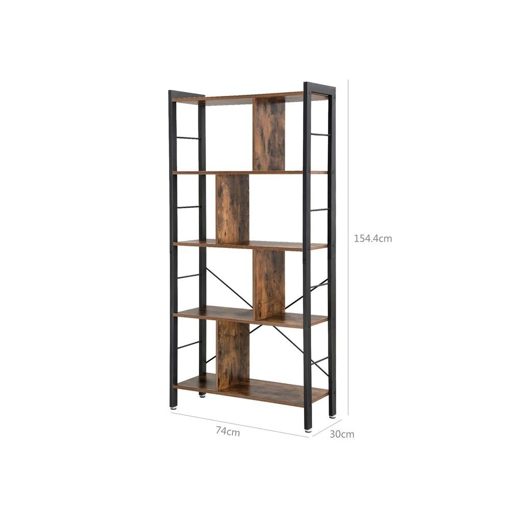 Industrinio stiliaus 8 skyrių pastatoma lentyna 7