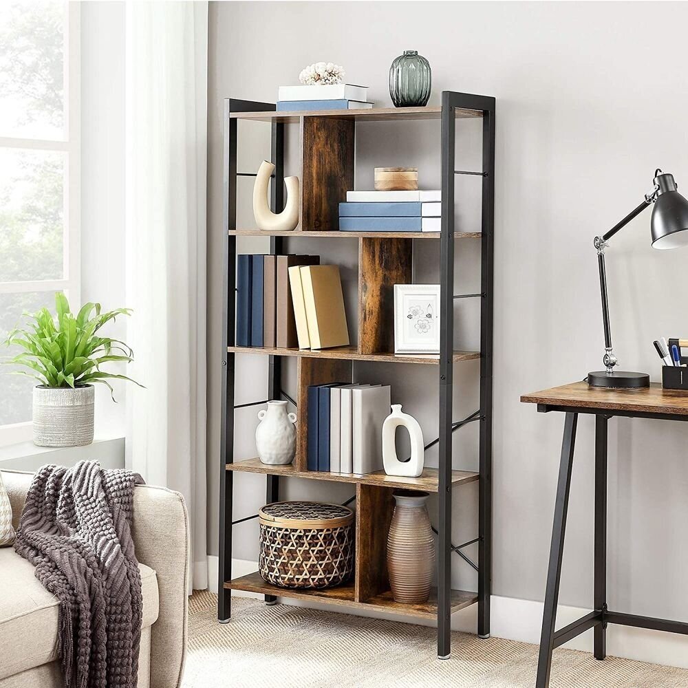 Industrinio stiliaus 8 skyrių pastatoma lentyna 1