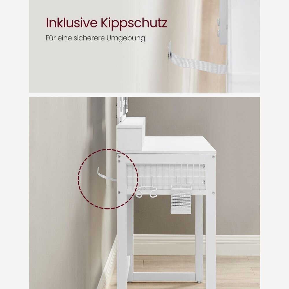 Industrinio stiliaus kosmetinis staliukas su kėdute 4