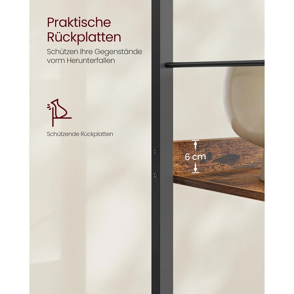 Industrinio stiliaus pastatoma 5 pakopų lentyna 4 Industrinio stiliaus pastatoma 5 pakopų lentyna 4