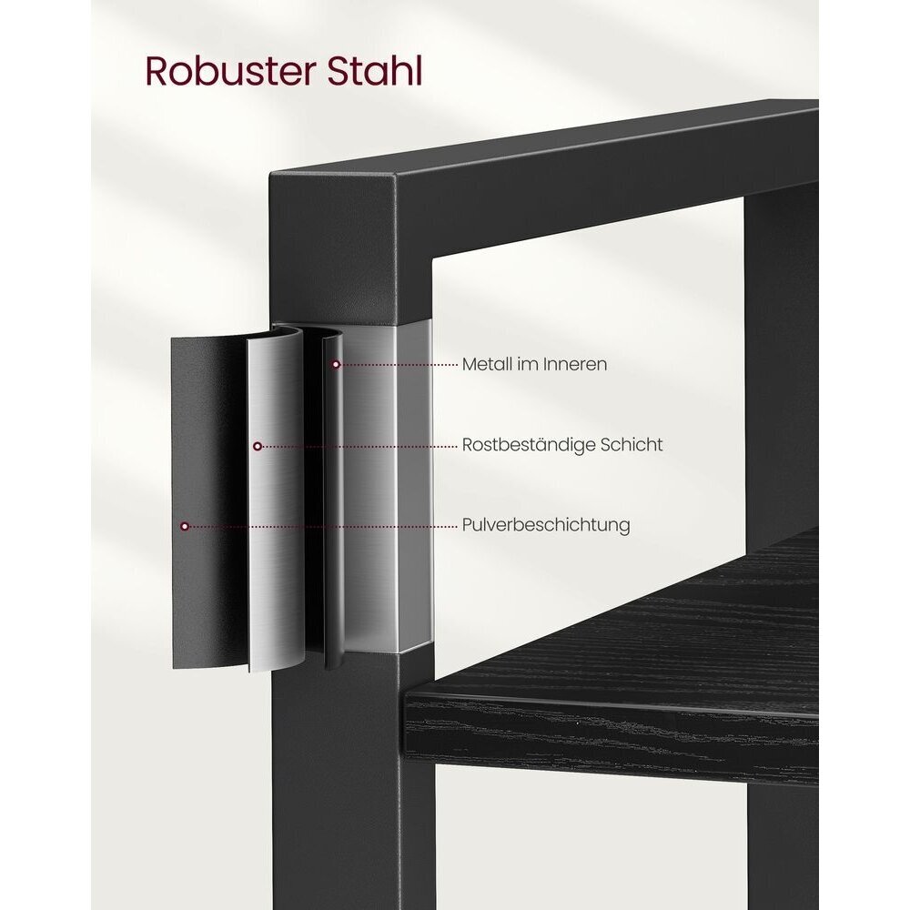 Industrinio stiliaus pastatoma 6 pakopų lentyna 4