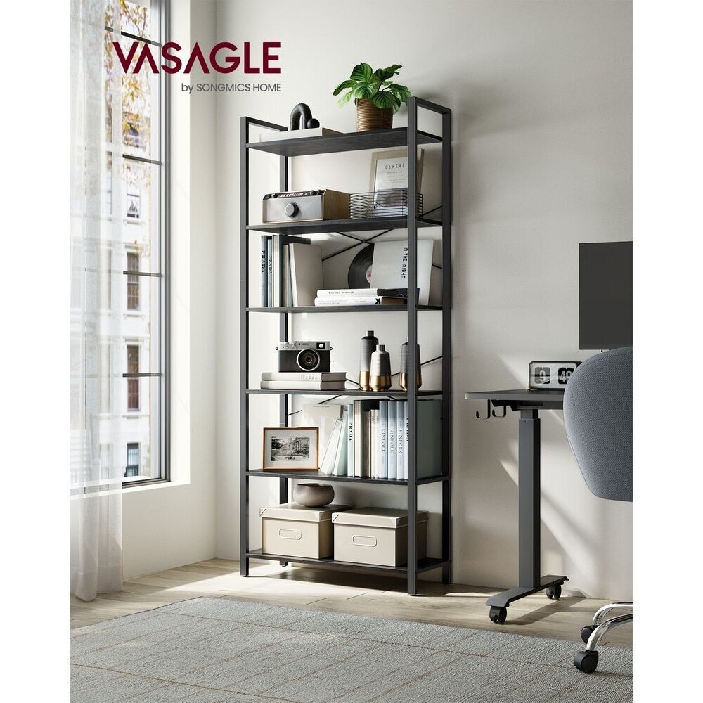 Industrinio stiliaus pastatoma 6 pakopų lentyna 1 Industrinio stiliaus pastatoma 6 pakopų lentyna 1